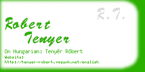 robert tenyer business card