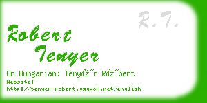 robert tenyer business card